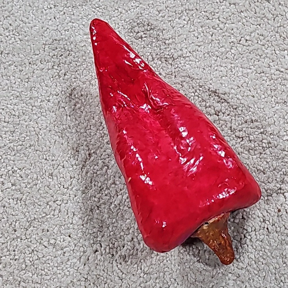 Chili Pepper Figurine Fruit Veggies Paper Mache Mexico Faux Food Summer Decor